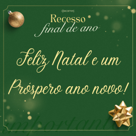 Imagem sobre, Acamerj deseja a todos Boas Festas!